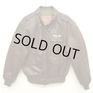 画像: 90'S COOPER SPORTSWEAR "A-2" レザー フライトジャケット ブラウン USA製 (VINTAGE)