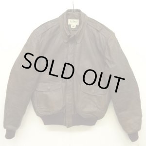 画像: 80'S LL Bean "THINSULATE入り" A-2 レザー フライトジャケット USA製 (VINTAGE)