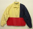 画像1: 90'S RALPH LAUREN 三角タグ コットン カラーブロック ドリズラージャケット (VINTAGE)