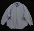 画像1: 90'S RALPH LAUREN "BIG SHIRT" 裾ロゴ刺繍 オックスフォード 長袖 BDシャツ ブルー (VINTAGE)
