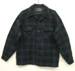 画像1: 70'S PENDLETON "BOARD SHIRT" ウール オープンカラーシャツ チェック柄 USA製 (VINTAGE)