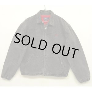 画像: 80'S RALPH LAUREN チンスト付き デニム ドリズラージャケット ブラック USA製 (VINTAGE)