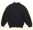 画像2: 50'S アメリカ軍 US NAVY ウール モックネック ゴブセーター BLACK (VINTAGE) 