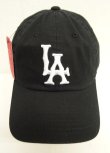 画像2: AMERICAN NEEDLE "LA" コットン ベースボールキャップ BLACK (NEW)