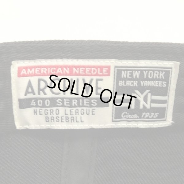 画像5: AMERICAN NEEDLE "NEW YORK BLACK YANKEES" ウール フラットバイザー ベースボールキャップ BLACK (NEW)