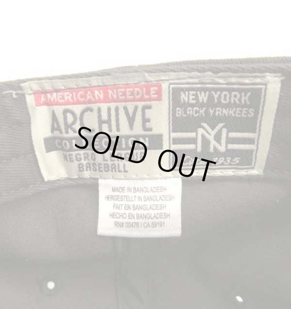 画像5: AMERICAN NEEDLE "BLACK YANKEES" コットン ベースボールキャップ WASHED BLACK (NEW)
