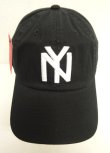 画像2: AMERICAN NEEDLE "NY" コットン ベースボールキャップ BLACK (NEW)