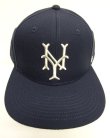 画像2: AMERICAN NEEDLE "NEW YORK CUBANS" ウール フラットバイザー ベースボールキャップ NAVY (NEW)