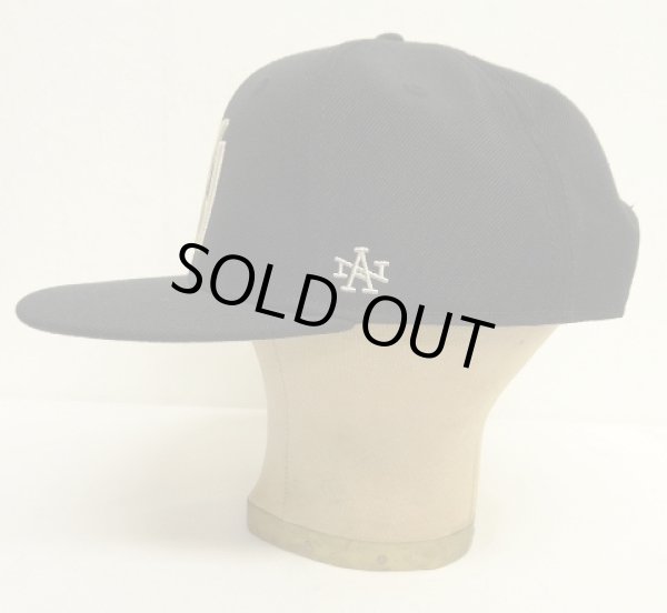 画像3: AMERICAN NEEDLE "NEW YORK BLACK YANKEES" ウール フラットバイザー ベースボールキャップ BLACK (NEW)