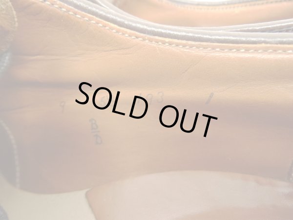 画像4: 80~90'S ALDEN 旧ロゴ コードバン プレーントゥシューズ バーガンディ USA製 (VINTAGE)