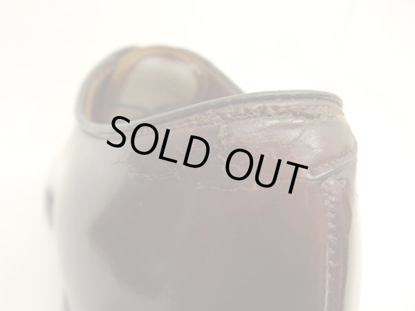 画像6: 80~90'S ALDEN 旧ロゴ コードバン プレーントゥシューズ バーガンディ USA製 (VINTAGE)