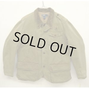 画像: 90'S RALPH LAUREN 襟コーデュロイ ハンティングジャケット KHAKI (VINTAGE)