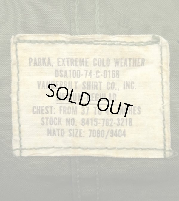 画像3: 70'S アメリカ軍 US ARMY "フルセット" M65 フィッシュテールパーカー フード＆ライナー付き MEDIUM (DEADSTOCK)