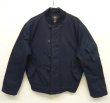 画像1: RRL 裏地ウール デッキジャケット NAVY (USED)