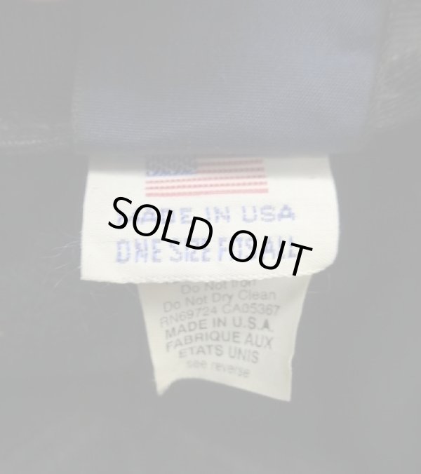 画像7: 90'S LAND'S END フリース ベースボールキャップ ブラック USA製 (VINTAGE)