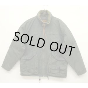 画像: 90'S EDDIE BAUER 黒タグ ライナー付き ワックスコットン ジャケット OLIVE (VINTAGE)