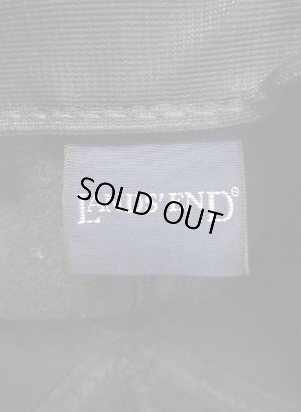 画像6: 90'S LAND'S END フリース ベースボールキャップ ブラック USA製 (VINTAGE)