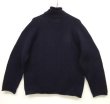 画像2: 90'S J.CREW 旧タグ ウール ロールネックセーター NAVY (VINTAGE)