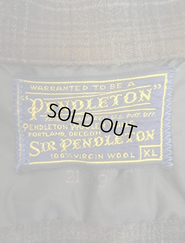 画像2: 60'S PENDLETON "SIR PENDLETON" 片ポケ ウール オープンカラーシャツ オンブレチェック (VINTAGE)