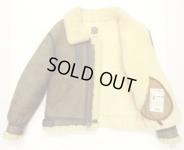 画像3: 90'S AVIREX B-3 リアルムートン フライトジャケット USA製 (VINTAGE)