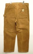 画像4: 70'S CARHARTT ダブルニー ダックパンツ ブラウン 42TALONジップ (VINTAGE)