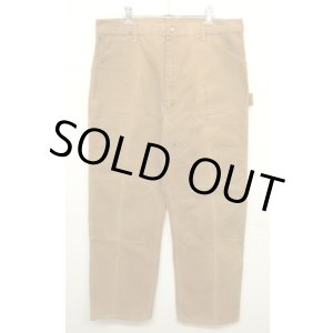 画像: 70'S CARHARTT ダブルニー ダックパンツ ブラウン 42TALONジップ (VINTAGE)