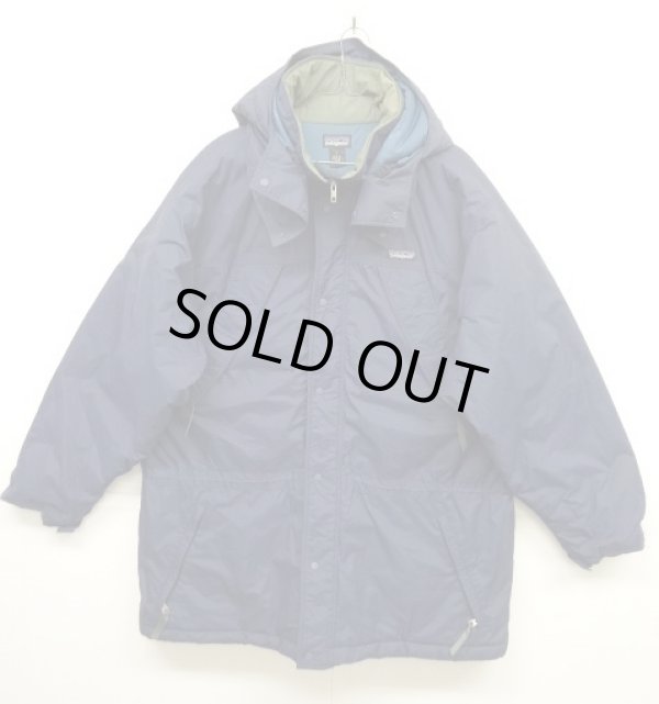 画像1: 90'S PATAGONIA "GUIDE PARKA" 中綿入り ジャケット NAVY/OLIVE/TEAL (VINTAGE)