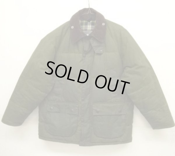 画像1: 00'S BARBOUR 3クレスト "DOWN FILLED BEDALE" オイルド ダウンジャケット SAGE イングランド製 (VINTAGE)