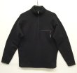 画像1: 90'S PATAGONIA ハーフジップ 裏フリース ストレッチプルオーバー ブラック USA製 (VINTAGE)