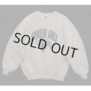 画像: 90'S RUSSELL ATHLETIC 前Vガゼット付き プリント入り クルーネック スウェットシャツ USA製 (VINTAGE)