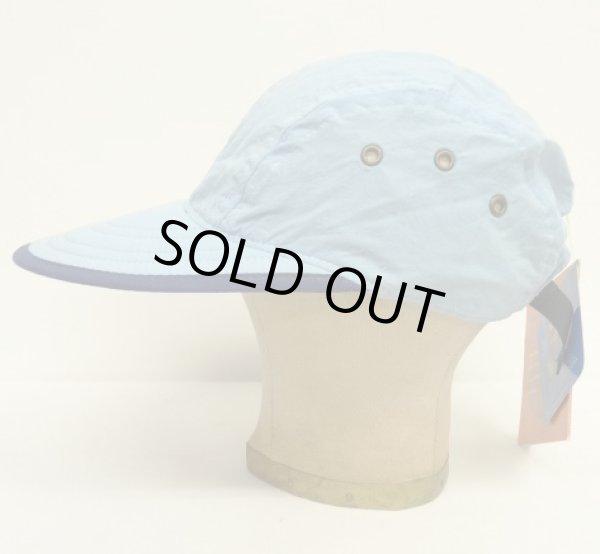 画像3: 90'S NORDIC GEAR "SUPPLEX NYLON" ロングビル キャップ サックスブルー USA製 (DEADSTOCK)