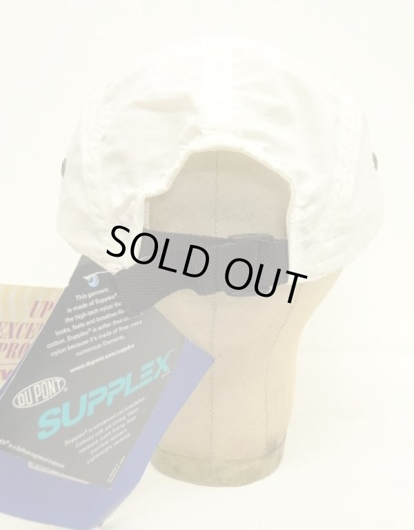 画像4: 90'S NORDIC GEAR "SUPPLEX NYLON" ロングビル キャップ ホワイト/ベージュ USA製 (DEADSTOCK)