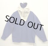 画像: 90'S J.CREW 旧タグ 切り替え コットン アノラックパーカー NAVY/WHITE (VINTAGE)