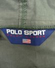 画像2: 90'S POLO SPORT "POLO USAバックプリント" コーティングコットン デッキパーカー USA製 (VINTAGE)