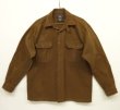 画像1: 90'S RRL 初期 三ツ星タグ チンスト付き ワークシャツ BROWN (VINTAGE)