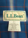 画像2: 80'S LL Bean チンスト付き ドリズラージャケット ブルー/オンブレチェック USA製 (VINTAGE)