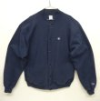 画像1: 90'S CHAMPION 刺繍タグ リバースウィーブ スナップボタン カーディガン ネイビー USA製 (VINTAGE)