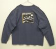 画像1: 90'S PATAGONIA バックプリント BENEFICIAL T'S 長袖Tシャツ ネイビー MEXICO製 (VINTAGE)