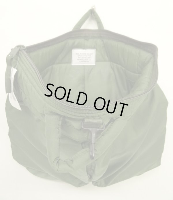 画像2: 18'S アメリカ軍 USAF フライヤーズ ヘルメットバッグ OLIVE (DEADSTOCK)