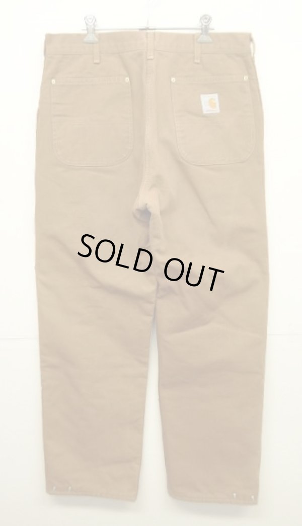 画像5: 80'S CARHARTT 100周年タグ 裏地付き ダックパンツ ブラウン USA製 (VINTAGE)
