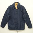 画像1: 70'S LL Bean 筆記体タグ チンスト付き ナイロン コーチジャケット NAVY (VINTAGE)