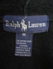画像2: 90'S RALPH LAUREN 裾ロゴ刺繍 ハーフジップ スウェットパーカー ブラック USA製 (VINTAGE)