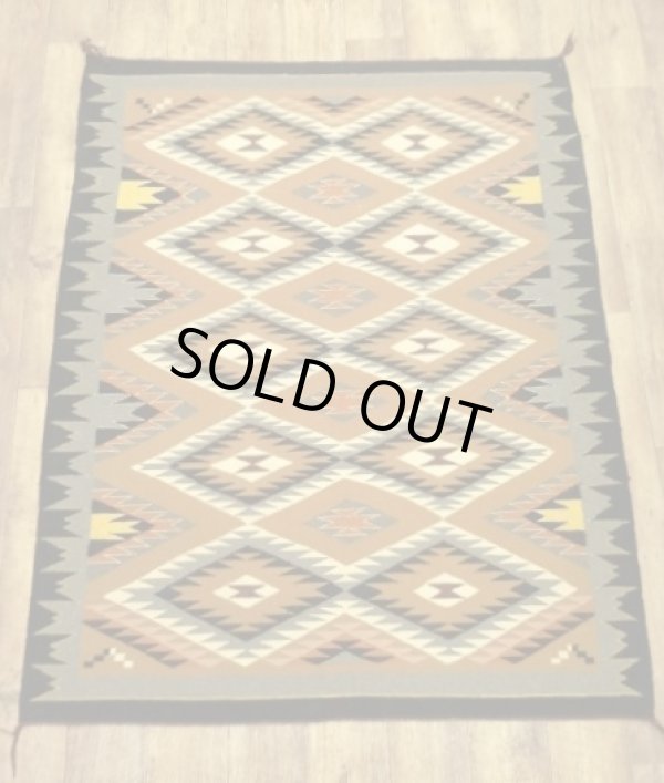 画像1: オールド ウール ナバホラグ 166cm x 134cm (ANTIQUE)