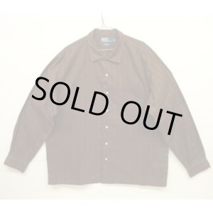 画像: 90'S RALPH LAUREN "CORBRIDGE" ポプリン 長袖 ボックスシャツ チェック柄 (VINTAGE)