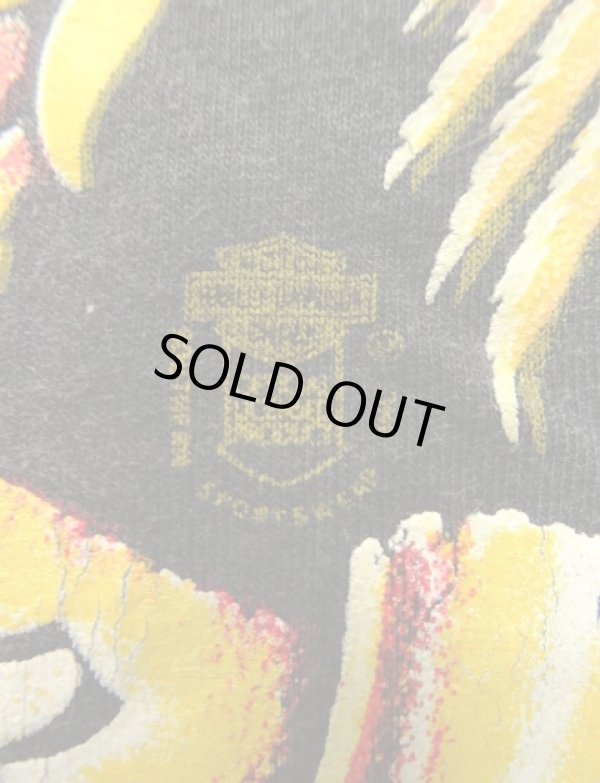 画像5: 80'S HARLEY DAVIDSON "SOUTHERN SPORTSWEAR INC" シングルステッチ 両面プリント 半袖 Tシャツ ブラック USA製 (VINTAGE)