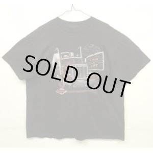 画像: 80'S TRUCKERS ONLY "3D EMBLEM" シングルステッチ 両面プリント 半袖 Tシャツ ブラック USA製 (VINTAGE)