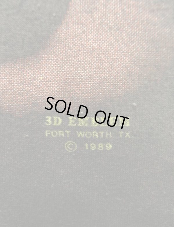 画像4: 80'S TRUCKERS ONLY "3D EMBLEM" シングルステッチ 両面プリント 半袖 Tシャツ ブラック USA製 (VINTAGE)