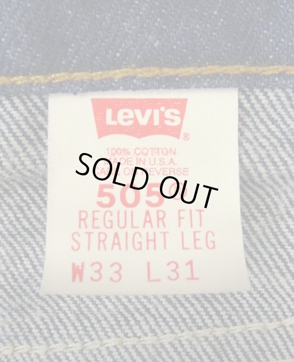 画像2: 90'S LEVIS 505 デニム インディゴ USA製 W33L31 (VINTAGE)