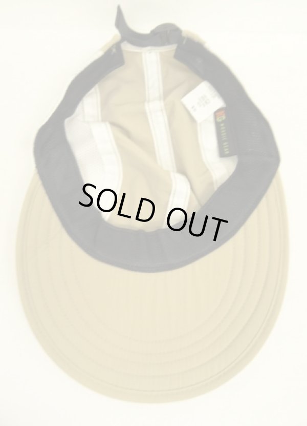 画像5: 90'S NORDIC GEAR "SUPPLEX NYLON" サイドメッシュ ロングビル キャップ ベージュ USA製 (DEADSTOCK)