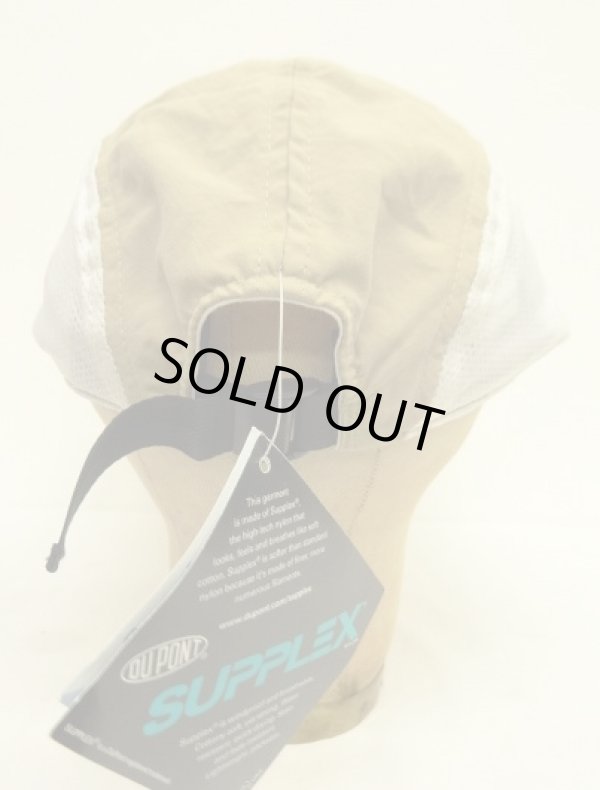 画像4: 90'S NORDIC GEAR "SUPPLEX NYLON" サイドメッシュ ロングビル キャップ ベージュ USA製 (DEADSTOCK)